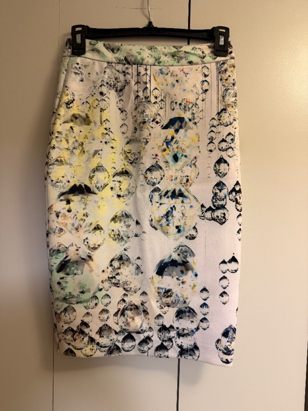 Ted Baker Crystal Droplet Print Pencil Skirt | Size 0